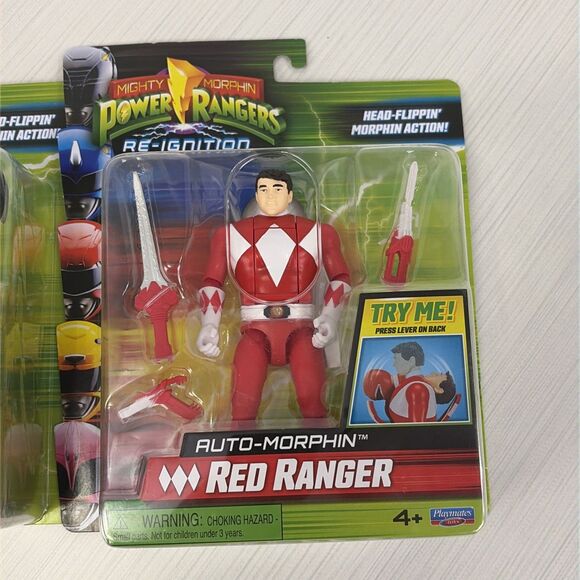 Power Rangers Re-Ignition 6 Inch Action Figure Auto Morphin Black Red Ranger NEW - Picture 5 of 5